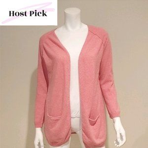 Anthropologie One Girl Who Cashmere Open Cardigan